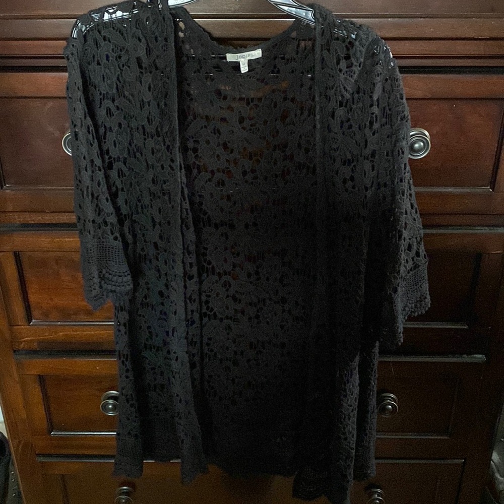 Black short sleeve Kimono